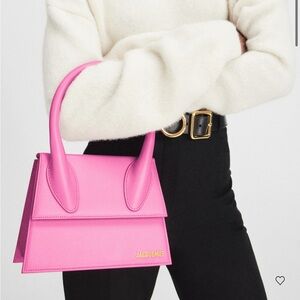 Jacquemus Le grand Chiquito Pink large leather handbag